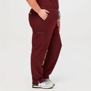 NWT FIGS Yola Scrub Pants Burgundy Women’s XL